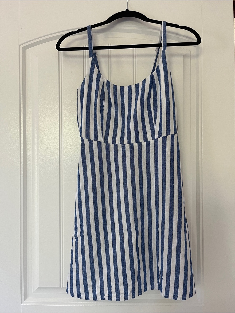 Blue and White Striped Sundress